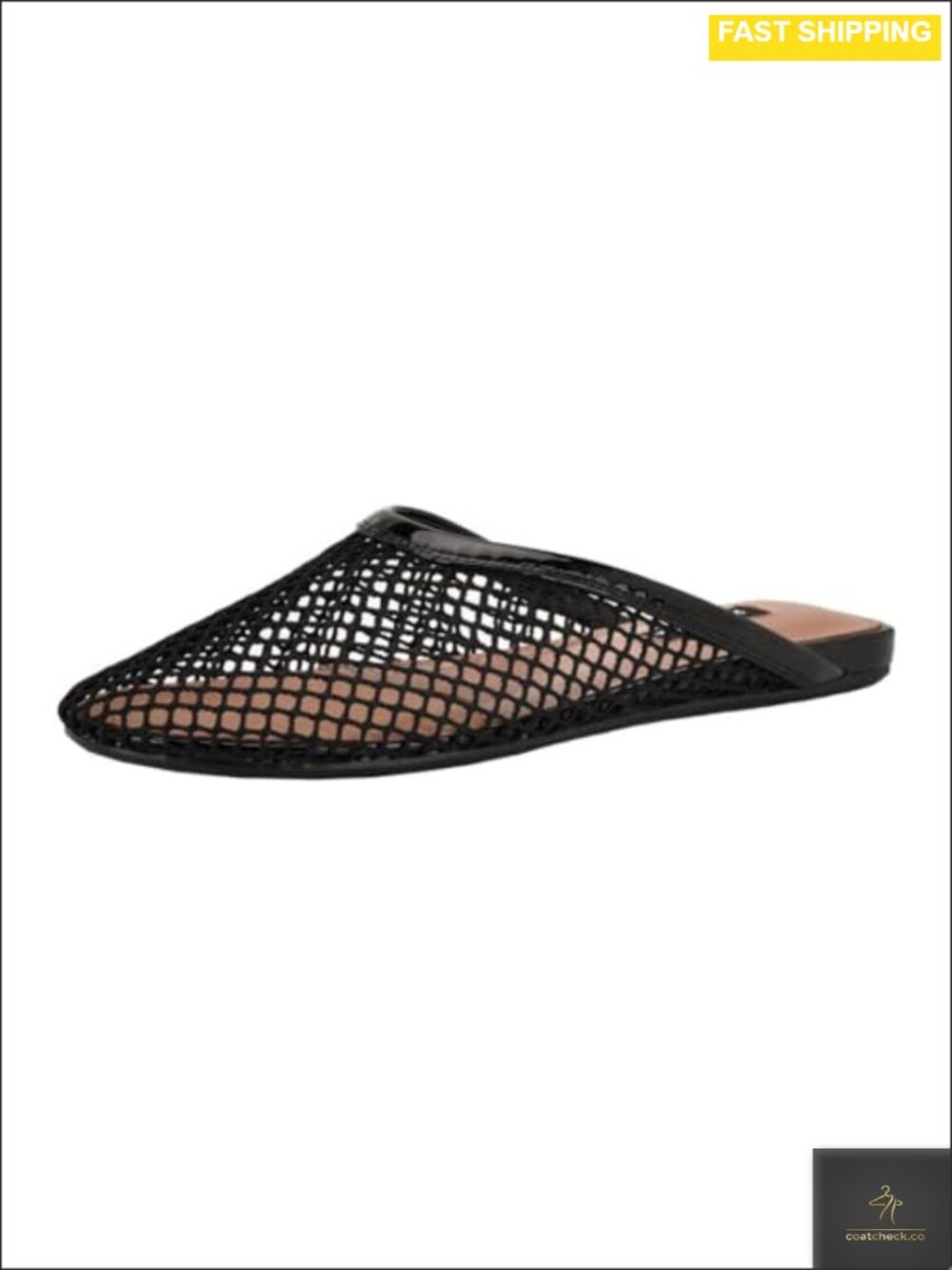 Nine West Daniela Textile Faux Patent Leather Round Toe Slip-On Flats